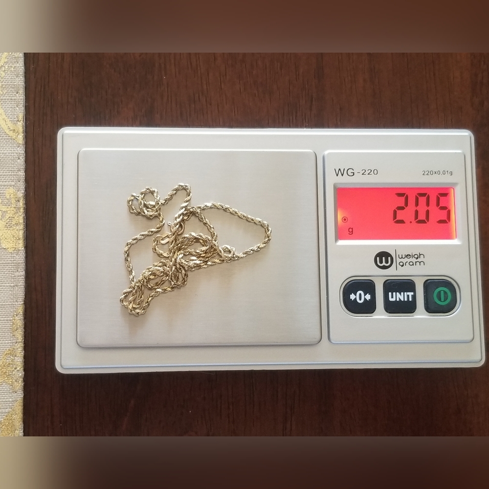 10K Gold Rope Chain - Picture 6 of 9